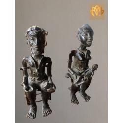 LBO ANTIQUES - Couple fétiche « maternité » d'autel - Baoulé - Côte d'Ivoire